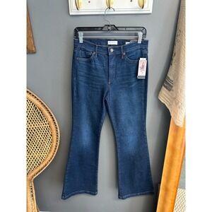 Sofia Vergara Melisa High Rise Flare Jeans Womens Size 4 Dark Denim Stretch NWT